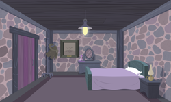 Size: 1477x879 | Tagged: safe, artist:culu-bluebeaver, comic:the newcomer, season 5, bed, bedroom, door, equal town, explicit series, lamp, mirror, oil lamp, our town, picture, room, starlight's room