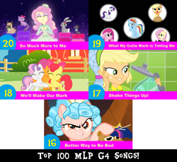 Size: 1704x1560 | Tagged: safe, artist:don2602, edit, edited screencap, screencap, character:apple bloom, character:applejack, character:cozy glow, character:fluttershy, character:pinkie pie, character:rainbow dash, character:rarity, character:scootaloo, character:sweetie belle, character:twilight sparkle, character:twilight sparkle (alicorn), species:alicorn, species:earth pony, species:pegasus, species:pony, species:unicorn, episode:crusaders of the lost mark, episode:frenemies, episode:magical mystery cure, episode:shake things up!, episode:so much more to me, eqg summertime shorts, g4, my little pony: equestria girls, my little pony: friendship is magic, my little pony:equestria girls, better way to be bad, blender (object), clothing, cutie mark crusaders, dress, female, hair net, hug, multiple characters, pets, plushie, top 100 mlp g4 songs, we'll make our mark, what my cutie mark is telling me
