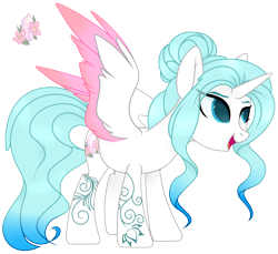 Size: 4120x3776 | Tagged: safe, artist:angelamusic13, oc, oc:cristal, species:alicorn, species:pony, female, high res, mare, simple background, solo, transparent background, two toned wings, wings