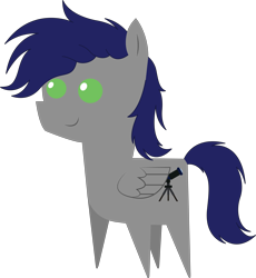 Size: 5659x6144 | Tagged: safe, artist:cosmiceclipsed, oc, oc only, oc:stargazer silver, species:pegasus, species:pony, cutie mark, male, pointy ponies, simple background, solo, stallion, transparent background, wings
