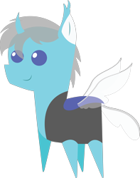 Size: 4828x6132 | Tagged: safe, artist:cosmiceclipsed, oc, oc only, oc:sacred sky heart, species:changeling, species:pony, blue changeling, pointy ponies, simple background, transparent background