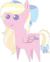 Size: 4617x5740 | Tagged: safe, artist:cosmiceclipsed, oc, oc only, oc:bay breeze, species:pegasus, species:pony, bow, cutie mark, female, mare, pointy ponies, simple background, solo, transparent background