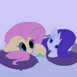 Size: 2200x2200 | Tagged: safe, artist:askcanadash, character:fluttershy, character:rarity, oc, oc:anon, species:human, bed, cute, high res, macro, micro, snuggling