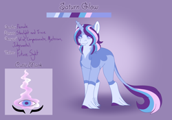 Size: 3500x2454 | Tagged: safe, artist:clay-bae, oc, oc:saturn glow, parent:starlight glimmer, parent:trixie, parents:startrix, species:pony, species:unicorn, female, magical lesbian spawn, mare, offspring, solo