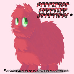 Size: 800x800 | Tagged: safe, artist:crispokefan, oc, oc:fluffle puff, ask pun, ask, fluffy, palette swap, raspberry, recolor, solo, tongue out