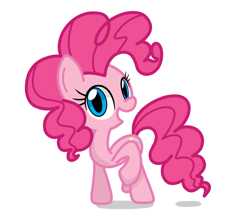Size: 2732x2368 | Tagged: safe, artist:lovehtf421, character:pinkie pie, species:earth pony, species:pony, cute, diapinkes, female, high res, looking at you, mare, open mouth, simple background, solo, white background