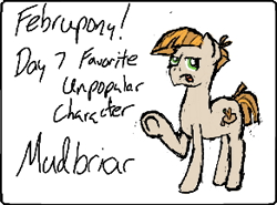 Size: 292x216 | Tagged: safe, artist:bryastar, character:mudbriar, species:earth pony, species:pony, februpony, male, solo