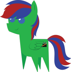 Size: 5706x5764 | Tagged: safe, artist:cosmiceclipsed, derpibooru original, oc, oc only, oc:gojipie, species:pony, male, pointy ponies, simple background, solo, stallion, transparent background, wings
