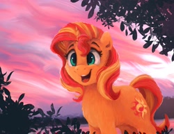 Size: 2048x1583 | Tagged: safe, artist:thefloatingtree, character:sunset shimmer, species:pony, species:unicorn, cute, female, mare, open mouth, shimmerbetes, solo, sunset