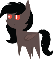Size: 5226x5835 | Tagged: safe, artist:cosmiceclipsed, derpibooru original, oc, oc only, oc:choco, species:bat pony, species:pony, bat pony oc, bat wings, ear fluff, female, mare, membranous wings, simple background, slit eyes, slit pupils, solo, transparent background, wings