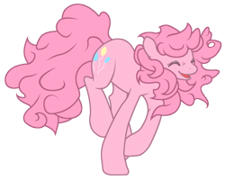 Size: 3808x3045 | Tagged: safe, artist:deadsteeledwardelric, artist:noel, character:pinkie pie, species:earth pony, species:pony, eyes closed, female, high res, mare, simple background, smiling, solo, transparent background, vector