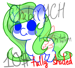 Size: 550x500 | Tagged: safe, artist:thanhvy15599, species:pony, chibi, commission, commission prices, cute, solo, ych example, ych sketch, your character here