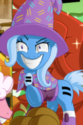 Size: 334x504 | Tagged: safe, artist:berrypawnch, edit, character:trixie, clothing, cropped, equal cutie mark, hat, trixie's hat