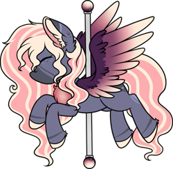 Size: 903x885 | Tagged: safe, artist:sweethearttarot, oc, species:pegasus, species:pony, carousel, simple background, solo, transparent background