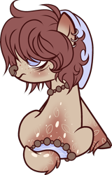Size: 1196x1871 | Tagged: safe, artist:sweethearttarot, oc, species:pony, cloven hooves, original species, pond pony, simple background, solo, transparent background