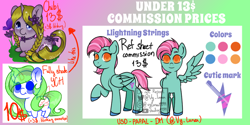 Size: 1024x512 | Tagged: safe, artist:thanhvy15599, oc, species:pegasus, species:pony, species:unicorn, advertisement, chibi, commission, commission info, pegasus oc, reference sheet, wings, ych example, ych sketch, your character here