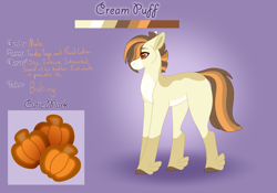 Size: 3500x2454 | Tagged: safe, artist:clay-bae, oc, oc:cream puff, parent:pound cake, parent:tender taps, species:earth pony, species:pony, magical gay spawn, male, offspring, parents:tendercake, solo, stallion