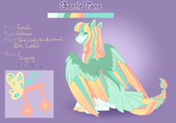 Size: 3500x2454 | Tagged: safe, artist:clay-bae, oc, species:pegasus, species:pony, colored wings, female, mare, multicolored wings, reference sheet, solo, wings