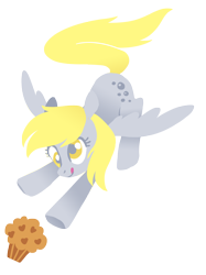 Size: 1280x1707 | Tagged: safe, artist:tsurime, character:derpy hooves, species:pegasus, species:pony, cute, derpabetes, female, flying, food, licking, licking lips, mare, muffin, simple background, solo, spread wings, that pony sure does love muffins, tongue out, transparent background, wings