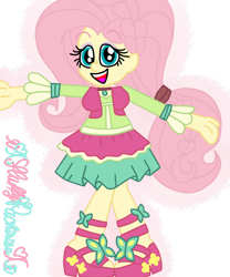 Size: 1024x1229 | Tagged: safe, artist:xxfluffypachirisuxx, character:fluttershy, episode:friendship through the ages, g4, my little pony: equestria girls, my little pony:equestria girls, female, folk fluttershy, simple background, solo, transparent background