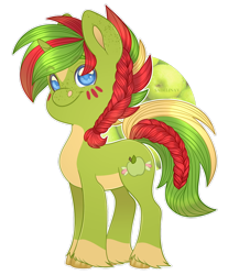 Size: 1024x1178 | Tagged: safe, artist:sadelinav, oc, oc:apple crisp, species:pony, species:unicorn, chibi, male, simple background, solo, stallion, transparent background