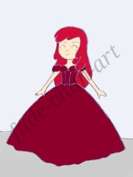 Size: 600x800 | Tagged: safe, artist:fude-chan-art, character:apple bloom, my little pony:equestria girls, clothing, dress, gown