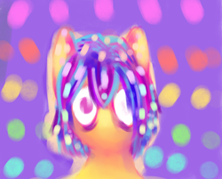 Size: 4526x3664 | Tagged: safe, artist:coco-drillo, oc, species:earth pony, species:pony, newbie artist training grounds, abstract, abstract art, abstract background, bags under eyes, colourful, modern art, natg2020, psychedelic, solo