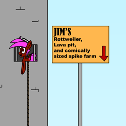 Size: 1000x1001 | Tagged: safe, artist:rainbowbacon, oc, oc:rainbowbacon, species:pegasus, species:pony, clothing, prison, prison outfit, sign, solo