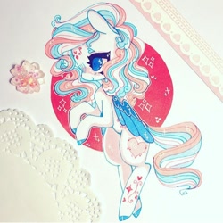 Size: 720x720 | Tagged: safe, artist:dollbunnie, character:star catcher, species:pegasus, species:pony, cute, eyebrows, heart shaped eyebrows, sparkles, tattoo