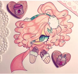 Size: 720x689 | Tagged: safe, artist:dollbunnie, character:fluttershy, butterfly hairpin, clothing, earmuffs, eyebrows, fanart, female, hair over one eye, hairpin, heart eyes, instagram, scarf, shoes, solo, wingding eyes, winter