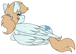 Size: 2962x2119 | Tagged: safe, artist:cold blight, oc, oc only, oc:cold blight, species:pegasus, species:pony, freckles, looking back, ponytail, simple background, smiling, transparent background