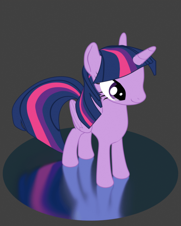 Size: 604x756 | Tagged: safe, artist:iknowpony, character:twilight sparkle, character:twilight sparkle (alicorn), species:alicorn, species:pony, 3d, animated, blender, blender eevee, female, gif, mare, rotating, simple background, solo
