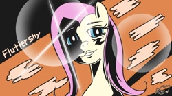 Size: 680x382 | Tagged: safe, artist:garammasara, character:fluttershy, species:pegasus, species:pony, female, funny face, solo