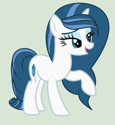 Size: 999x1080 | Tagged: safe, artist:lominicinfinity, oc, oc:crystal blue, parent:fancypants, parent:rarity, parents:raripants, species:pony, species:unicorn, female, mare, offspring, simple background, solo