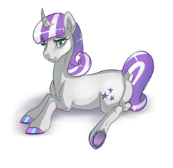 Size: 4000x3884 | Tagged: safe, artist:mylittlegodzilla, character:twilight velvet, species:pony, species:unicorn, g4, chest fluff, colored hooves, dock, ear fluff, female, high res, leg fluff, lying down, mare, prone, simple background, solo, white background