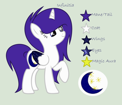 Size: 2488x2152 | Tagged: safe, artist:lominicinfinity, oc, oc:infinitia, species:alicorn, species:pony, g4, female, mare, reference sheet, simple background, two toned wings, wings
