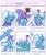 Size: 2000x2400 | Tagged: safe, artist:rocket-lawnchair, character:starlight glimmer, character:trixie, species:pony, species:unicorn, g4, 3:, ah yes me my girlfriend and her x, alternate hairstyle, babysitter trixie, bath water, bed, cake, clothing, duckface, everything is cake, female, floppy ears, food, frown, gamer girl bath water, grin, hat, hoodie, lidded eyes, long pony, long trixie, looking at you, looking up, meme, open mouth, ponidox, pun, sailor moon, sailor moon redraw meme, self ponidox, serena tsukino, simple background, six fanarts, smiling, smirk, smug, trixie's hat, unamused, wat, white background, wide eyes, worried