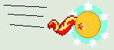 Size: 163x72 | Tagged: safe, artist:jadethepegasus, character:sunset shimmer, species:pony, species:unicorn, g4, ball, crossover, female, levitation, magic, mare, motion lines, pixel art, rolling, self-levitation, shimmerball, simple background, solo, sonic the hedgehog (series), spin dash, telekinesis