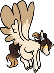 Size: 274x365 | Tagged: safe, artist:sweethearttarot, oc, oc only, oc:mocha slumber, species:pegasus, species:pony, g4, simple background, solo, transparent background