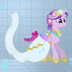 Size: 1024x1024 | Tagged: safe, artist:bladedragoon7575, character:princess cadance, species:alicorn, species:pony, g4, bubble, clothing, dress, female, holding breath, hoof shoes, mare, puffy cheeks, solo, swimming pool, underwater, wedding dress