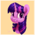 Size: 2676x2700 | Tagged: safe, artist:aemantaslim, character:twilight sparkle, character:twilight sparkle (unicorn), species:pony, species:unicorn, g4, bust, cute, female, high res, mare, portrait, simple background, solo, twiabetes, yellow background