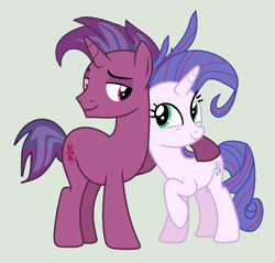 Size: 1028x981 | Tagged: safe, artist:jadethepegasus, oc, oc:aurora (tempest's mother), oc:transparent (tempest's father), g4, aurorarent, female, husband and wife, male, oc x oc, shipping, straight