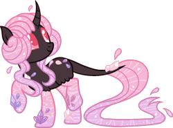 Size: 1100x815 | Tagged: safe, artist:sweethearttarot, oc, oc only, species:pony, g4, aqua equos, closed species, original species, simple background, solo, transparent background