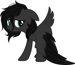 Size: 932x812 | Tagged: safe, artist:sweethearttarot, oc, oc only, species:pegasus, species:pony, g4, sad, simple background, solo, transparent background