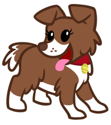Size: 330x370 | Tagged: safe, artist:sketchyjackie, character:winona, species:dog, cute, puppy, simple background, transparent background, winonabetes, younger