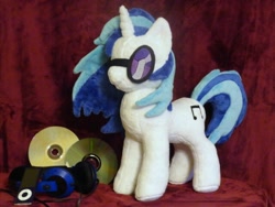Size: 640x480 | Tagged: safe, artist:whitedove-creations, character:dj pon-3, character:vinyl scratch, irl, photo, plushie, sunglasses