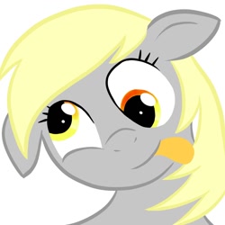 Size: 894x894 | Tagged: safe, artist:luminousdazzle, character:derpy hooves, species:pegasus, species:pony, face, female, mare, solo, tongue out