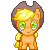 Size: 50x50 | Tagged: safe, artist:disfiguredstick, character:applejack, animated, female, icon, lowres, pixel art, simple background, solo, sprite, transparent background