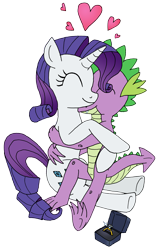 Size: 3331x5002 | Tagged: safe, artist:greenlinzerd, character:rarity, character:spike, ship:sparity, female, male, marriage proposal, ring, shipping, straight
