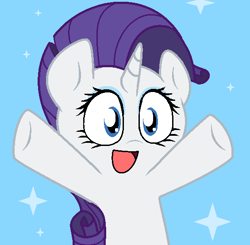 Size: 565x554 | Tagged: safe, artist:pupster0071, character:rarity, female, nya, solo